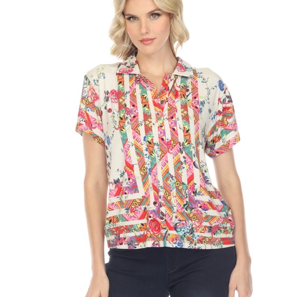 Gorgeous NWT Johnny Was polo super comfy and beautiful!